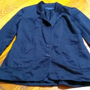 FRENCH CONNECTION 8  Women BLAZER JACKET Used Preowned Work Casual BLACK